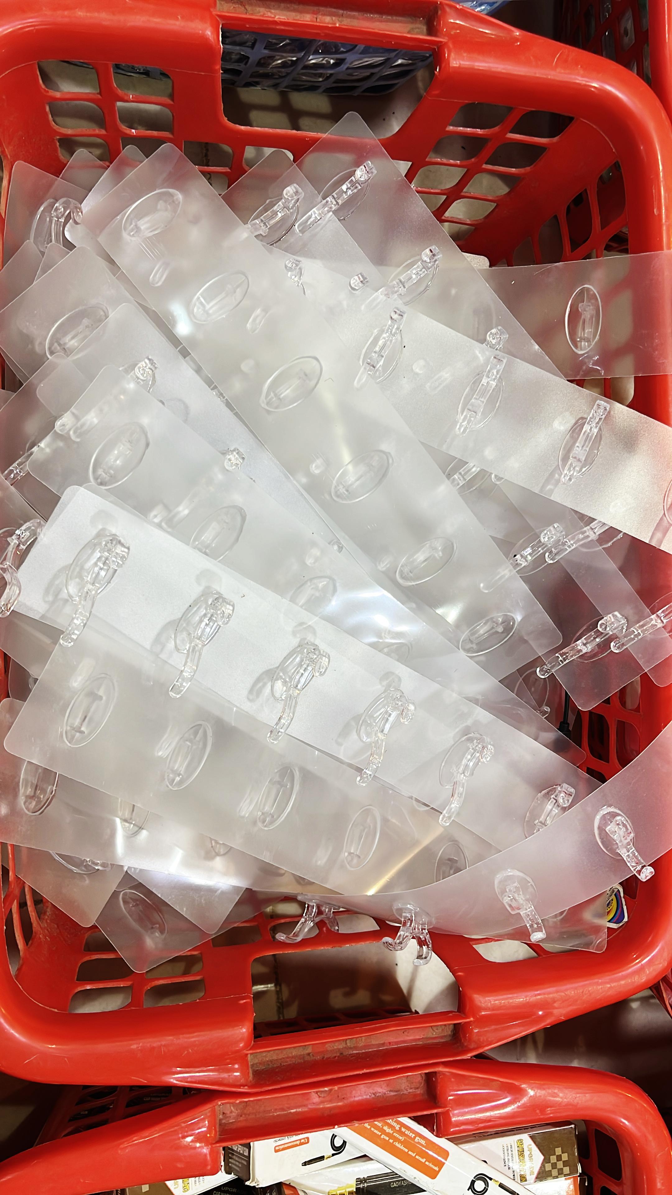 Seamless Heavy Duty Transparent Sticky Hooks Strip