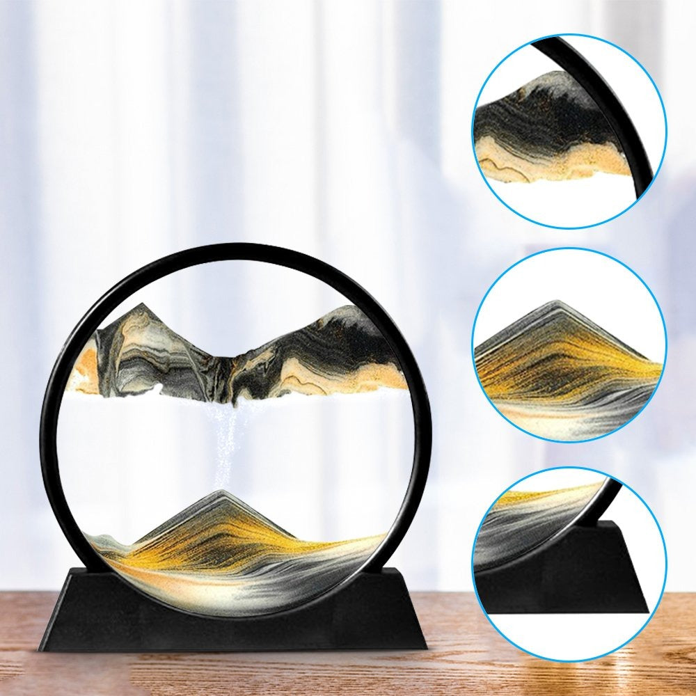 Sandscape Painting 3D Moving Sand Art Hourglass Sand