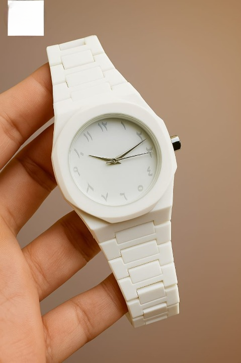 Full White Aura Watch Elegant Design Durable Build