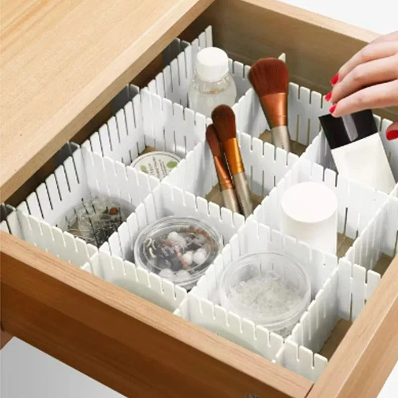 Pack of 4 Plastic Drawer Dividers